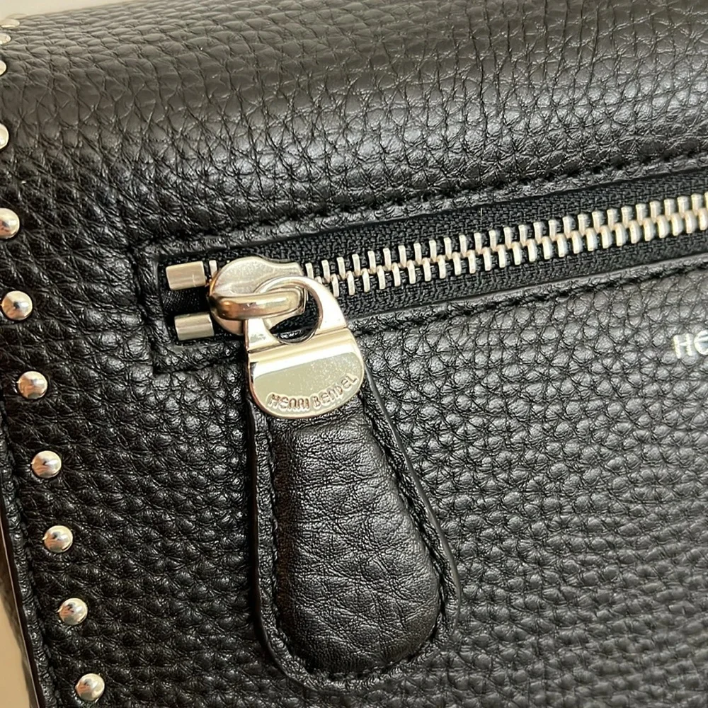 Henri Bendel Dakota studded flap Crossbody Black - Picture 4 of 16